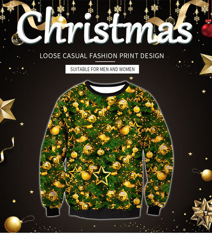 Christmas Ball Loose Couple Sweater