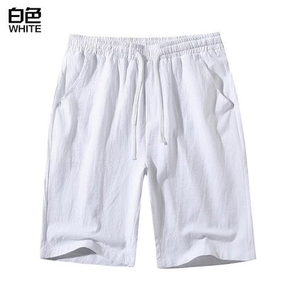 Men's Casual Elasticity Drawstring  Slim Fit Beach Shorts