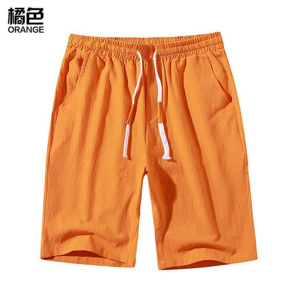 Men's Casual Elasticity Drawstring  Slim Fit Beach Shorts