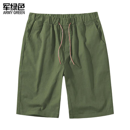 Men's Linen Casual Drawstring Beach Shorts