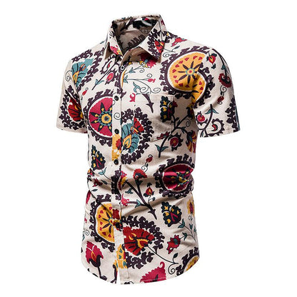 Men's Hawaii Casual Turndown Short Beach Shirts