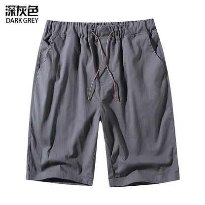 Men's Linen Casual Drawstring Beach Shorts