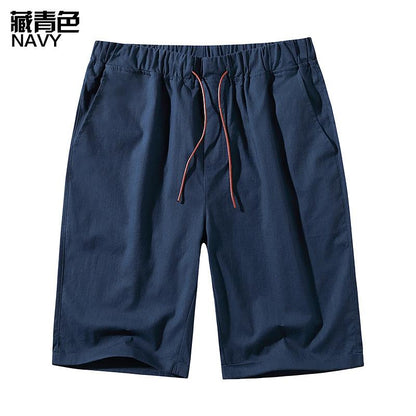 Men's Linen Casual Drawstring Beach Shorts