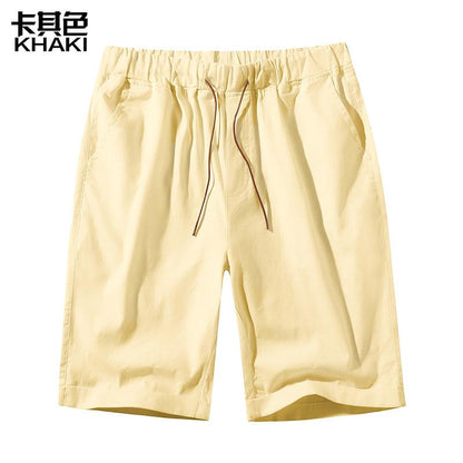 Men's Linen Casual Drawstring Beach Shorts