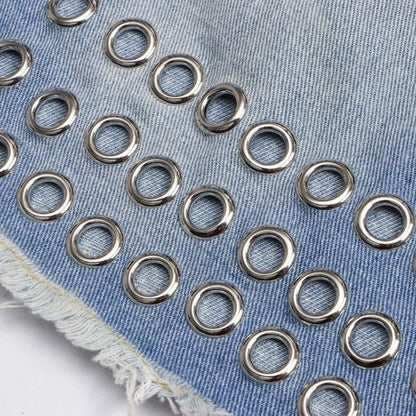 Retro High Waist Fashion All-matched Packet Buttock Denim Women Skirts