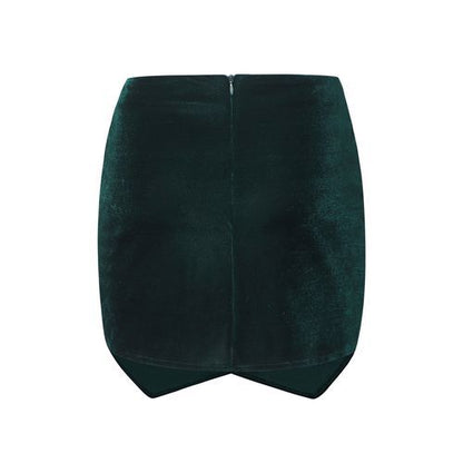 Velvet Daily High Waist Short Women Skirts