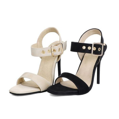 Women Buckle High Heel Stiletto Sandals