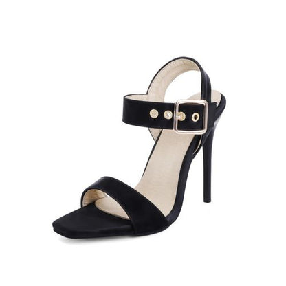 Women Buckle High Heel Stiletto Sandals