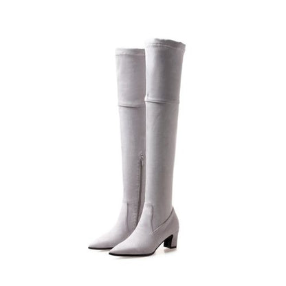 Women High Heel Thigh High Boots