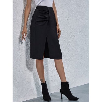 Ins Fashion Elegant Daily Daily Slit Women Skirts