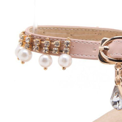 Women Rhinestone Pearl High Heel Chunky Sandals