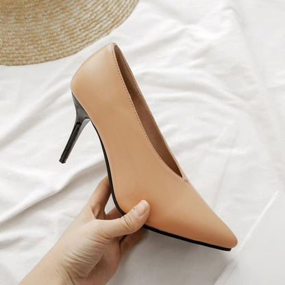 Women Pointed Toe Stiletto Pumps High Heels