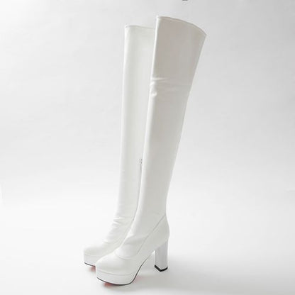 Women High Heels Platform Thigh High Boots