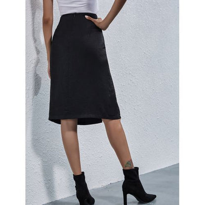 Ins Fashion Elegant Daily Daily Slit Women Skirts