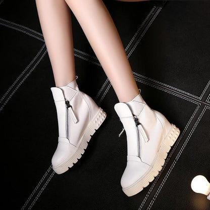 Zipper Wedges Boots Women Shoes Fall|Winter